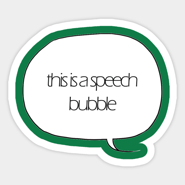 Speech Bubble Sticker by JennaIM